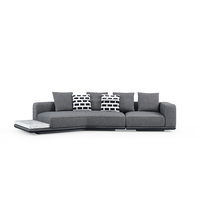 Sofá Seccional Modular de Cuero Genuino de Diseño Italiano Moderno y Minimalista Nova K258, Muebles para Sala de Estar, Gran Venta