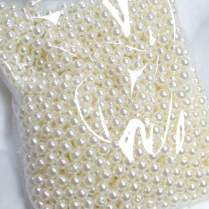 Perles d'imitation en vrac, 3-18mm, rondes, en résine plastique, haute brillance, accessoires de bijoux DIY pour artisanat fait main, décoration de vêtements - Product Image 3