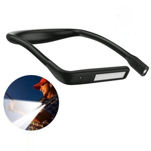 Lampe de lecture LED pour le cou avec logo OEM personnalisé, 3 couleurs/luminosité réglables, rechargeable, lampe de lecture pour livre, lampe de pêche - Product Image 1