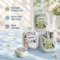 Ensemble de coupe-ongles et lime à ongles très vendu, cadeau de vacances pour filles, ensemble de manucure, outils de soin des ongles pour pédicure