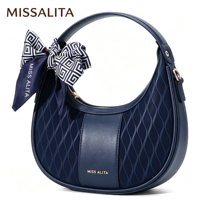 Tas Selempang Kulit PU Wanita Model Flap, Tas Bahu Ringkas, Distribusi Grosir & Eceran MISSALITA