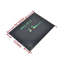 Nouveau panneau solaire 0,5W 5V, module portable, petit panneau solaire DIY pour chargeur de téléphone portable, éclairage domestique, jouet, etc., cellule solaire