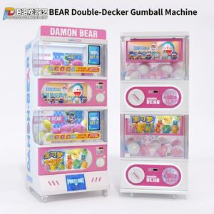 <span class=keywords><strong>Machine</strong></span> à capsules de jouets d'arcade automatique à jetons, en métal, 3 niveaux, 6 compartiments, type Gashapon - Product Image 6