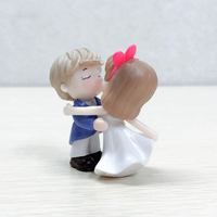 2 Pcs/Set 3d Pvc Wholesale Dancing Lover Figurine Résine Craft Couple Toy Doll Wedding Cake Topper 3d