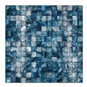 KASARO Azulejo de parede em mosaico Pérola Mini tijolo concha Madrepérola Azulejo de concha