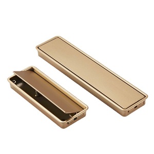 Tapa invisible con manija oculta, diseño sencillo, puerta de armario de tatami con aleación de zinc integrada para uso en armarios, hebilla para cajón deslizante - Product Image 6