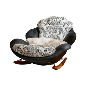 เก้าอี้ปรับเอนหมุนได้ ดีไซน์หรูหรา พร้อมฟังก์ชั่นปรับเอียง โครงสร้างแข็งแรง เหมาะสำหรับห้องนั่งเล่น เก้าอี้โซฟาเดี่ยวสไตล์โมเดิร์นเรโทร - Product Image 5