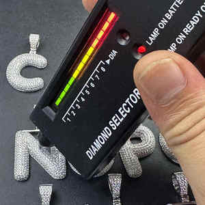 Wholesale Alphabet Men Pendant 925 Sterling <b>Silver</b> Big Size Zircon Moissanite Iced Out D <b>Initial</b> Letter <b>Necklace</b> Jewelry - Product Image 2