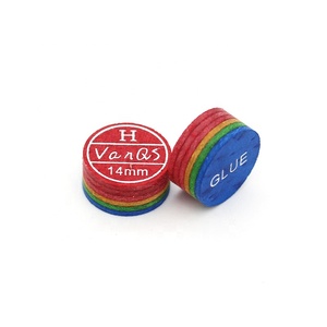 Улучшенный VanQs Carom многослойный Радужный бильярдный кий наконечник 14 мм кожаный бильярдный наконечник S/<span class=keywords><strong>M</strong></span>/H для продажи - Product Image 2