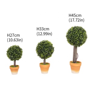 Bonsái Artificial Realista de Plástico LUYI en Forma de Bola, Decoración de Escritorio para Interiores, Planta Pequeña para Hogar u Oficina, Sin Necesidad de Riego, Regalo de Cumpleaños - Product Image 4