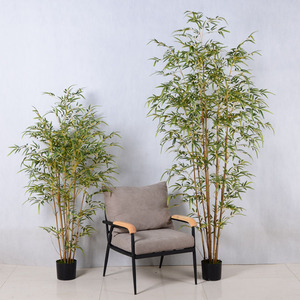 Plante artificielle en pot, écran de séparation pour centre commercial, hôtel, restaurant, clôture décorative - Product Image 3