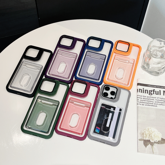 New Arrival 2024 Glass Camera protection Kickstand Card Slot Holder Phone case Cover for xiaomi Redmi 13C Note 13 Pro 4/5g 13t