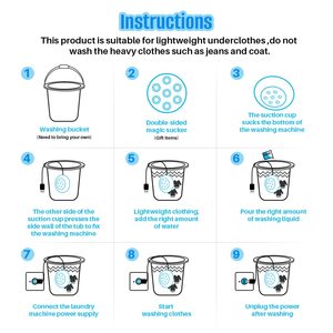 Mini machine à laver portable avec ventouses, alimentée par USB, machine à laver turbo, compatible lave-vaisselle - Product Image 3