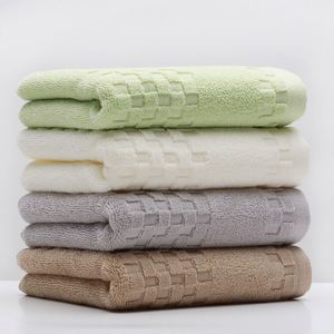 Directement du fabricant : Serviettes en satin 100% coton, couleur unie, serviettes tissées durables pour la maison et l'hôtellerie - Product Image 1