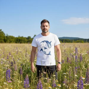 T-Shirt Unisex 210GSM 100% Cotone, Casual, Traspirante, Resistente, con Stampa DTF, Maglietta da Uomo - Product Image 3