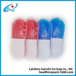 Impacco Freddo/Caldo con Perle di Ghiaccio Medicinali, Materiale PVC Ecologico, Compressa Fredda/Calda a Doppio Uso, Portatile e Pieghevole, 50g - Product Image 2