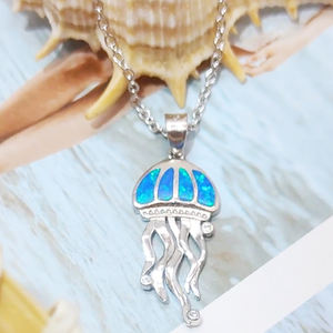 Элегантное и модное 925 Серебряное иллюзионное Австралийское ожерелье с сокровищами синее ожерелье с Медузой - Product Image 1