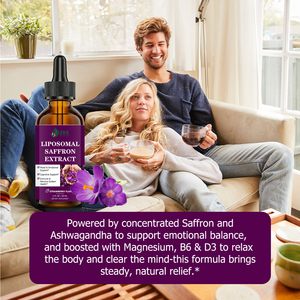 Meilleures ventes : Extrait de safran liposomal en gouttes liquides, Vitamine D3, Système immunitaire et nerveux équilibré, Complément naturel pour l'humeur en gouttes liquides - Product Image 6