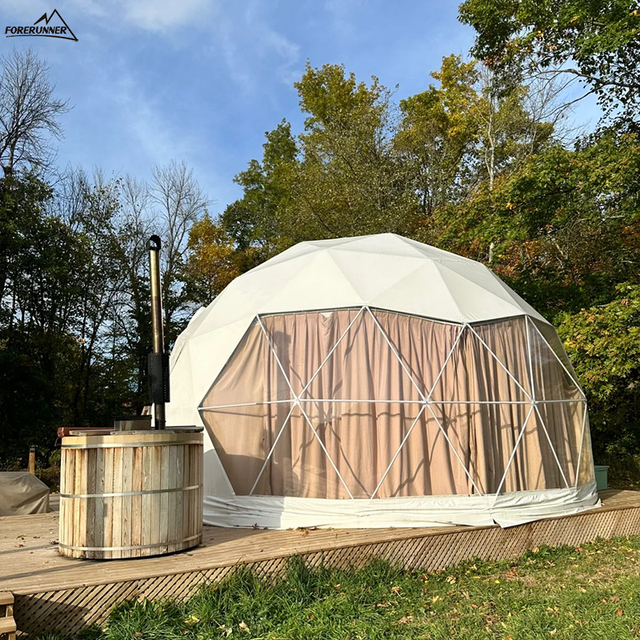 Windproof Waterproof High Transparent PVC Geodesic Star Bubble Dome Tent for Scenic Resort Hotel Glamping Rental