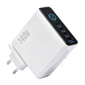 อะแดปเตอร์ชาร์จเร็ว GaN 140W พร้อมหน้าจอแสดงผลอัจฉริยะ ช่องเสียบ USB หลายพอร์ต รองรับ PD3.1 QC3.0 สำหรับโทรศัพท์มือถือและแล็ปท็อป - Product Image 2