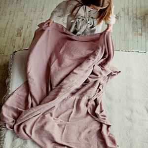 Hotel 100% Linen Fabric Plain Dyed Bedsheet <b>Bedding</b> <b>Set</b> French Flax <b>Stripe</b> Solid Color Europe Style Customization Wholesale - Product Image 1