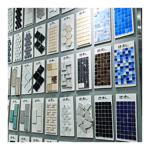 Hiện đại sàn gỗ thiết kế khảm gạch thủy tinh 6 mét màu xanh màu xanh lá cây óng ánh cho hồ bơi khách sạn tường sàn gạch trang trí - Product Image 4