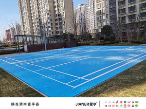 Vente flash : sol en dalles emboîtables TPV pour terrain de badminton extérieur, installation facile - Product Image 6