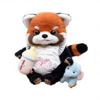 Peluche courte BoboNuts Candy Bean Little Panda 31cm-50cm, cadeau d'anniversaire ou de remise de diplôme pour fille, sans rembourrage