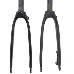 Horquillas de freno de disco de bicicleta plegable <span class=keywords><strong>Minivelo</strong></span> 451 de 20 ", piezas de horquilla antigua de fibra de carbono UD de 100mm - Product Image 2