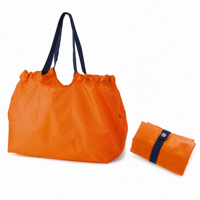 Sac de courses pliable en polyester 210D écologique réutilisable, personnalisable (couleur et logo), léger, à porter à l'épaule