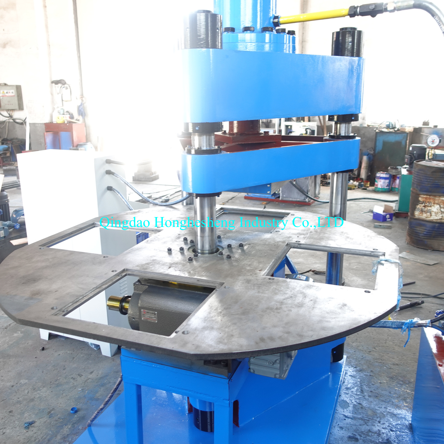 100Ton Vulcanizer Rotary Rubber Shoe Sole Vulacanizing Machine