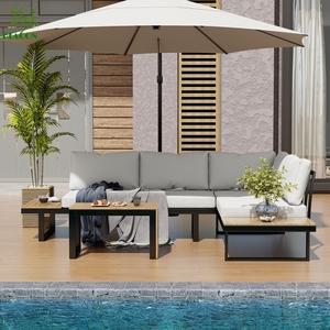 Wpc extérieur soleil piscine Daybed chaise longue coussin en bois <span class=keywords><strong>salon</strong></span> extérieur meubles canapés de <span class=keywords><strong>jardin</strong></span> pour la plage extérieure - Product Image 6