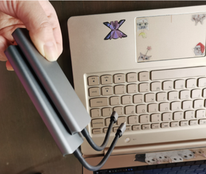 Estación de acoplamiento USB C para MacBook, portátil, monitor dual, 5, 1, cable de concentrador, estación de acoplamiento para monitor dual, USB 2.0/SD/TF/USB3.0/USB2.0, stock - Product Image 5