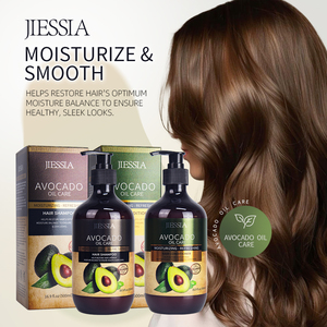 Shampooing et Après-Shampooing Bio Professionnel à l'Huile d'Avocat, Kératine et Collagène, Hydratant et Sans Sulfate pour Soin Capillaire - Product Image 2