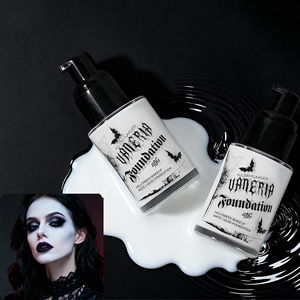 Fond de teint blanc couvrant, fond de teint liquide à marque privée pour le maquillage gothique d'Halloween - Product Image 1