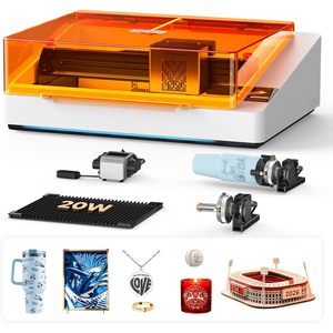 Grabador Láser TOOCAA NOVA 20W con Diodo, Cámara HD de 5MP, Enfoque Automático, Máquina de Grabado en Madera de Sobremesa con Kit Rotatorio - Product Image 1