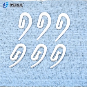 EWANG Plastic Hanging <b>Curtain</b> Hook White Shower <b>Curtain</b> Pin Hooks for Window <b>Door</b> <b>Curtain</b> - Product Image 3