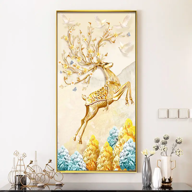 5d cerf animal diamant peinture accessoire moderne mur art peinture