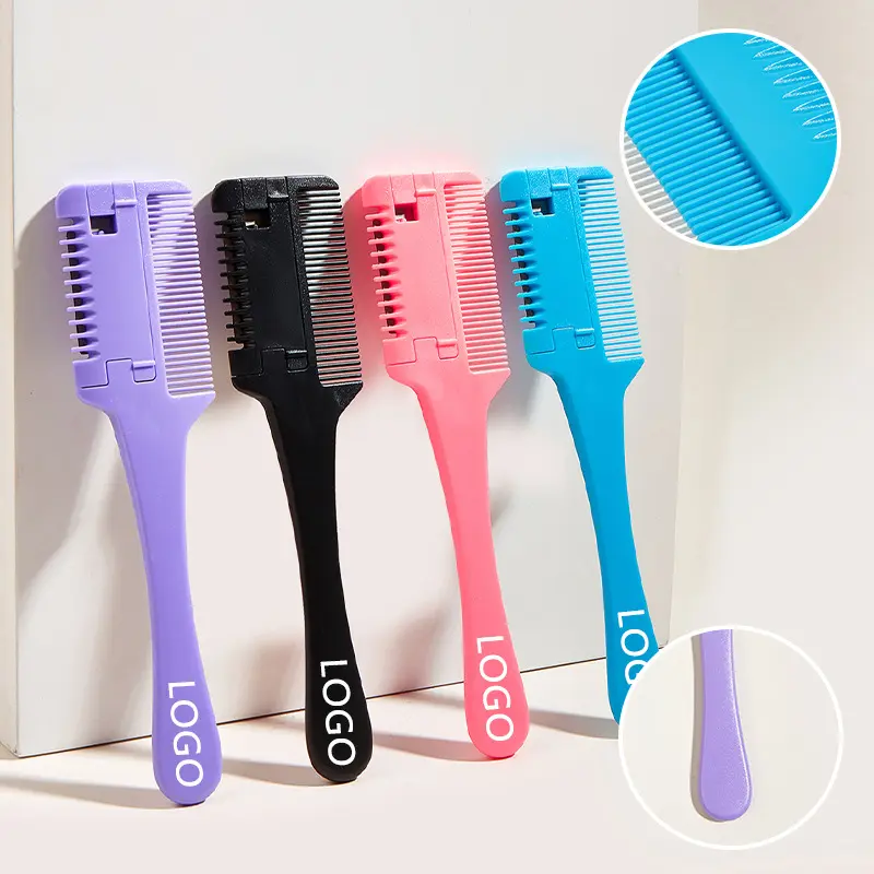 Nouvel arrivage peigne à cheveux Double extrémité outils de coupe de coiffure brosse à cheveux personnalisée pour femmes accessoires pour cheveux