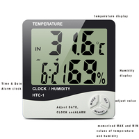 Horloge-réveil numérique électronique intelligente sans fil avec hygromètre LCD, thermomètre d'intérieur avec affichage de la date, de l'heure et du calendrier