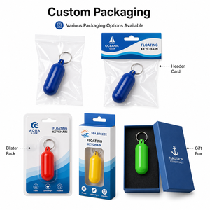 Porte-clés flottant en gros, logo personnalisé, ovale, en plastique, insubmersible, pour événements nautiques, sports aquatiques, cadeaux promotionnels - Product Image 5