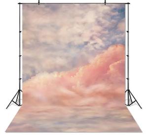 Ciel bleu nuage photographie toile de fond Texture abstraite Pastel bleu ciel coucher de soleil <span class=keywords><strong>Portrait</strong></span> fond photographique Studio Photo - Product Image 1