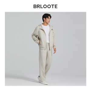 New Linen/Cotton <strong>Waterproof</strong> Windproof Eco-Friendly Breathable <strong>Thin</strong> Luxury Spring Men's Casual Pure Color Zipper Hooded <strong>Jacket</strong> - Product Image 4