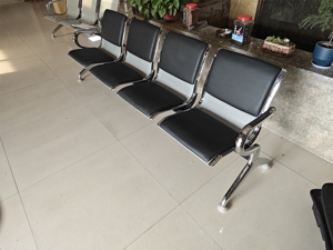 Silla de espera metálica de 4 asientos en oferta especial de fábrica, ideal para jardín, hospital o estación. - Product Image 5