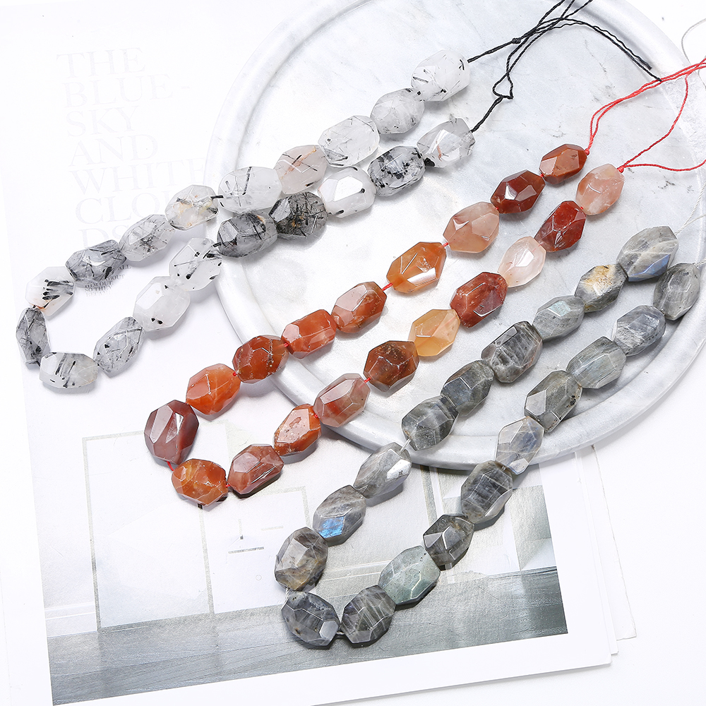 raw amazonite polished beads