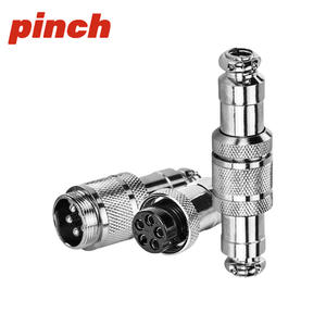 Pinch GX12 Aviation Connector Male Female M12 Soldering Wire Straight <b>Plug</b> 2 3 4 5 Pin For <b>Replace</b> Repair - Product Image 4