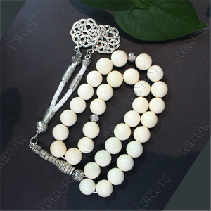 osso di cammello naturale con osso di animale gioiello islamico 10mm 33 perle di preghiera musulmano Ramadan regalo di lusso di fascia alta collezionista di rosario Tasbih - Product Image 3