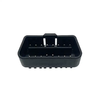 Conector OBD J1962 de 16 Pines, Color Negro, Macho, Adaptador OBD2 para Dispositivos OBDII ST-SOM-007A para SETOCONT