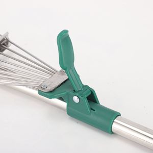 Leaf Rake Steel 22 Tines Green Head Landscaping Tool - Product Image 4