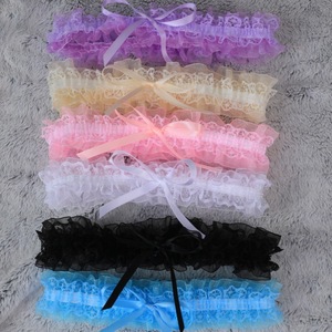 Jarretelles sexy brodées extensibles pour femmes, bandeaux de cuisse, anneaux de jambe, bas en dentelle gothique, robe de <span class=keywords><strong>mariée</strong></span>, cosplay, jarretelles de <span class=keywords><strong>mariée</strong></span>, ceinture - Product Image 5